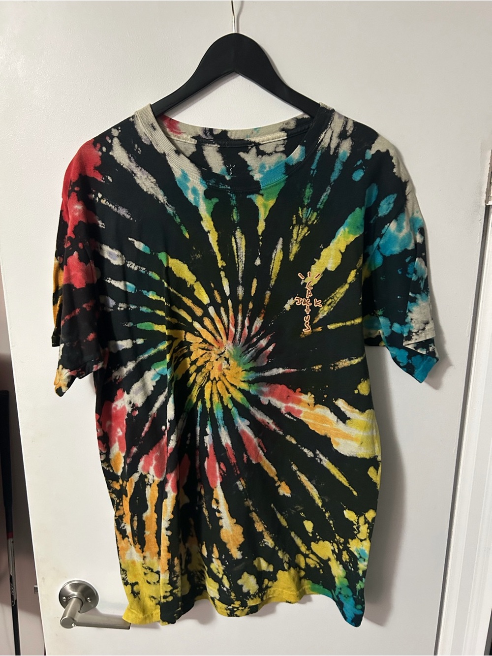 Travis Scott Highest In The Room Tie Dye Graphic T Shirt Men’s Large Cactus Jack